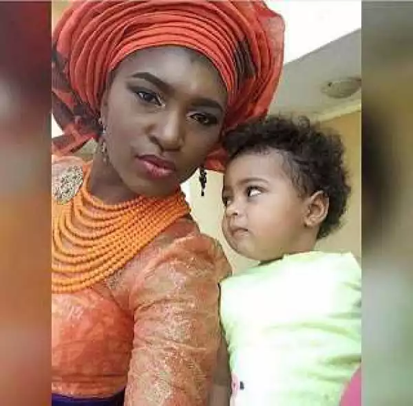 Actress Ufuoma McDermott And Her Mean Faced Baby In Adorable Photo